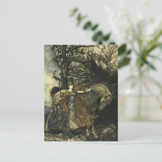 Rackham's Valkyrie Postkarte (Stehend Vorderseite)
