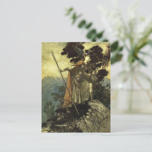 Rackham's Valkyrie Postkarte (Stehend Vorderseite)