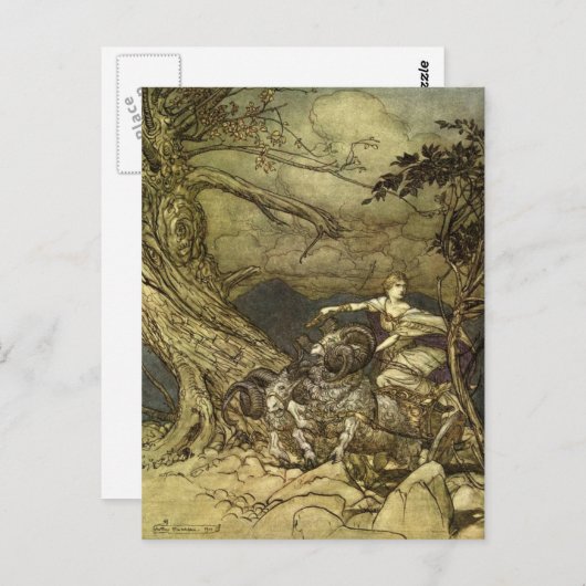 Rackham's Valkyrie Postkarte (Vorne/Hinten)