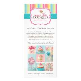 Rackkarte der Bäckerpreisliste Werbekarte