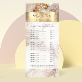 Rackkarte für Aquarellen und Gold Fohlen Werbekarte