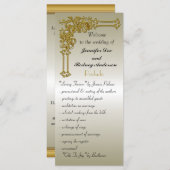 Rackkarte für das Hochzeitsprogramm Programm (Vorne/Hinten)