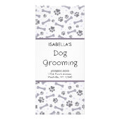 Rackkarte für die Dog Grooming Service Price Werbekarte (Vorne)