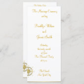 Rackkarte für die White Nautical Wedding Zeremony  Programm (Vorne/Hinten)