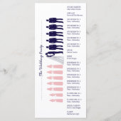 Rackkarte für einfache Silhouetten Programm (Rückseite)