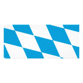 Rackkarte mit der Flagge Bayerns Werbekarte (Hinten)