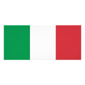 Rackkarte mit der Flagge Italiens Werbekarte (Hinten)