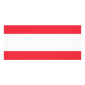 Rackkarte mit der Flagge Österreichs Werbekarte (Hinten)
