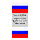 Rackkarte mit der Flagge Russlands Werbekarte (Vorne)
