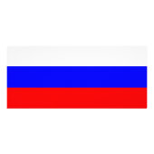 Rackkarte mit der Flagge Russlands Werbekarte (Hinten)