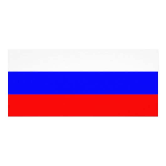 Rackkarte mit der Flagge Russlands Werbekarte (Hinten)