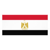 Rackkarte mit Flagge Ägyptens Werbekarte (Hinten)