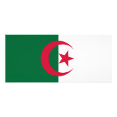 Rackkarte mit Flagge Algeriens Werbekarte (Hinten)