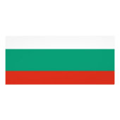 Rackkarte mit Flagge Bulgariens Werbekarte (Hinten)