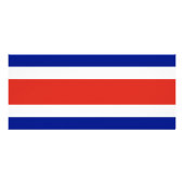 Rackkarte mit Flagge Costa Ricas Werbekarte (Hinten)