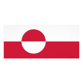 Rackkarte mit Flagge Grönlands Werbekarte (Hinten)