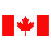 Rackkarte mit Flagge Kanadas Werbekarte (Hinten)