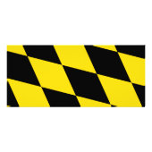 Rackkarte mit Flagge von München Werbekarte (Hinten)