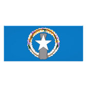 Rackkarte mit Flagge von Nord-Mariana Werbekarte (Hinten)