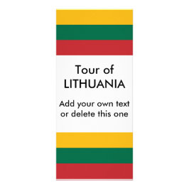 Rackkarte mit litauischer Flagge Werbekarte