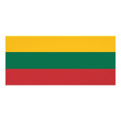 Rackkarte mit litauischer Flagge Werbekarte (Hinten)
