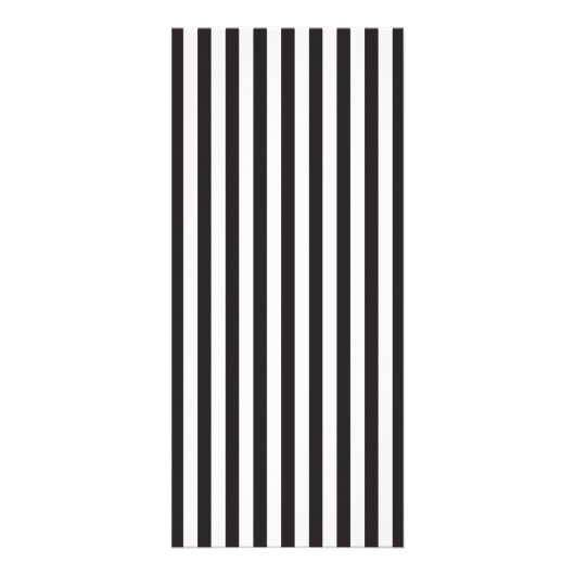 Rackkarte Schwarz/Weiß Streifen Salon III Werbekarte (Hinten)