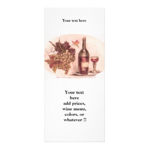 Rackkarte "Wein (VINO)" Werbekarte