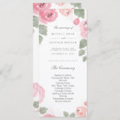 Rackkarten für das Hochzeitsprogramm "Watercolor P Programm (Vorne/Hinten)