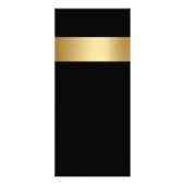 Rackkarten für Gold Metal Look Namplate Werbekarte (Hinten)