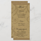 Rackkarten für Wein und Käse Party Menükarte (Vorne/Hinten)