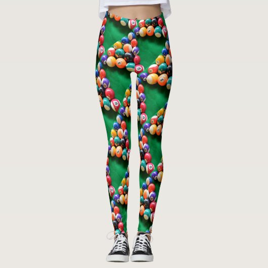 Rackte Eightballs, Leggings (Vorderseite)