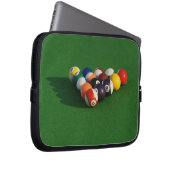 Rackte Pool Balls Laptop-Segel Laptopschutzhülle (Vorne Rechts)
