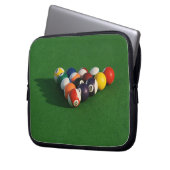Rackte Pool Balls Laptop-Segel Laptopschutzhülle (Vorderseite Links)