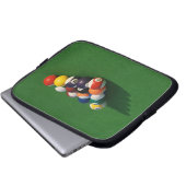 Rackte Pool Balls Laptop-Segel Laptopschutzhülle (Vorne Knopf)