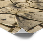 Rackte Schlammbildung im Talboden von 2 Poster (Ecke)