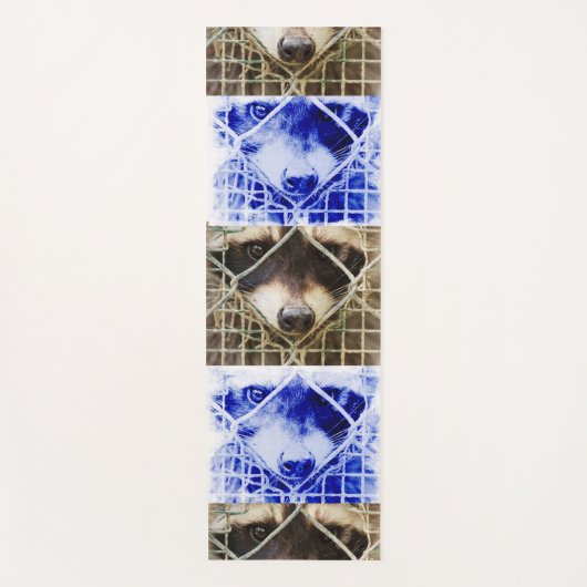 Racon auf Yogamat Yogamatte (Vorderseite)