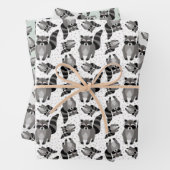 Racons im sinkenden Schnee Geschenkpapier Set (Beispiel)