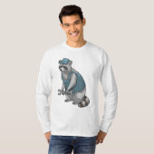 Racoon als Handwerker mit Wrench T-Shirt (Vorne ganz)