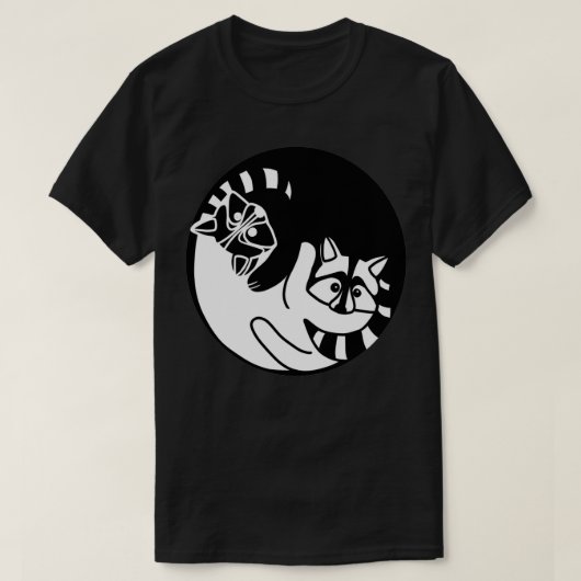 Racoon Animal, Yin Yang, Love Raccoons Pullover (Design vorne)