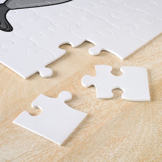 Racoon as Groom mit Krawatte Puzzle (Seite)