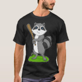 Racoon Baseball Baseball T-Shirt (Vorderseite)