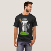 Racoon Baseball Baseball T-Shirt (Vorne ganz)