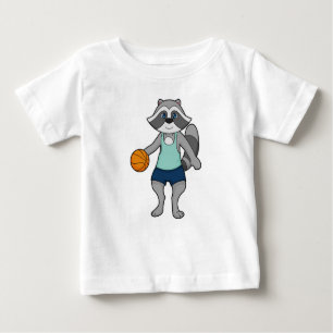 Racoon Basketball-Spieler Basketball Baby T-shirt