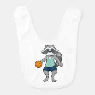 Racoon Basketball-Spieler Basketball Babylätzchen