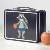 Racoon Basketball-Spieler Basketball Metall Brotdose (Beispiel)