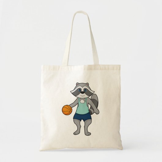 Racoon Basketball-Spieler Basketball Tragetasche (Vorne)