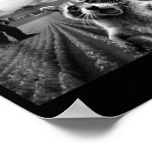 Racoon Bigfoot Selfie Ufo Funny Racoon Alien Bigfo Poster (Ecke)