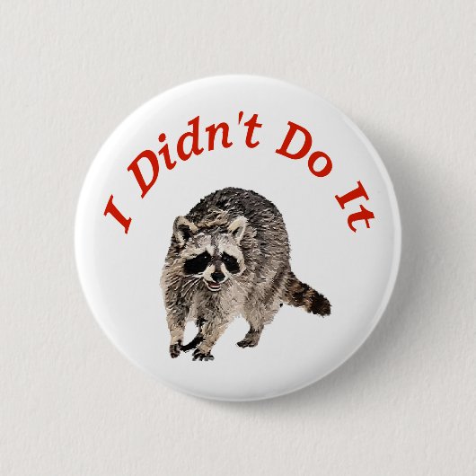 Racoon Button (Vorderseite)