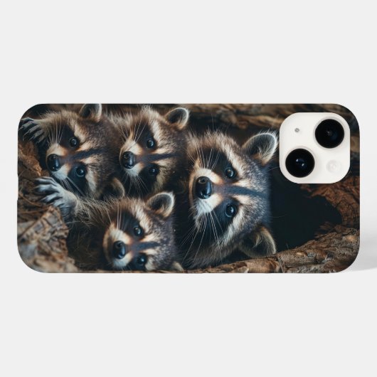 Racoon Case-Mate iPhone Hülle (Rückseite (Horizontal))
