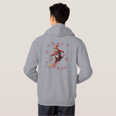 Racoon chrismas Ski Hoodie (Schwarz voll)